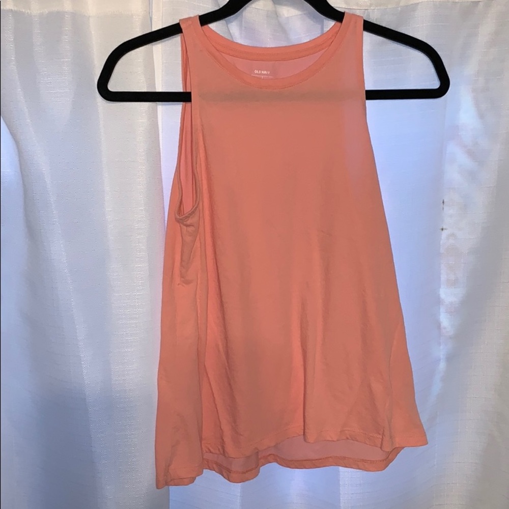 Peach colored old navy tank top